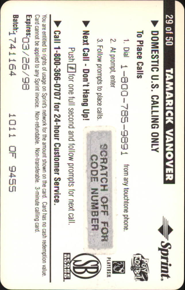 B1648- 1996 Pro Line Intense Handy Karten Fb -du Pick- 15 + Gratis US Schiff - Bild 30 von 48