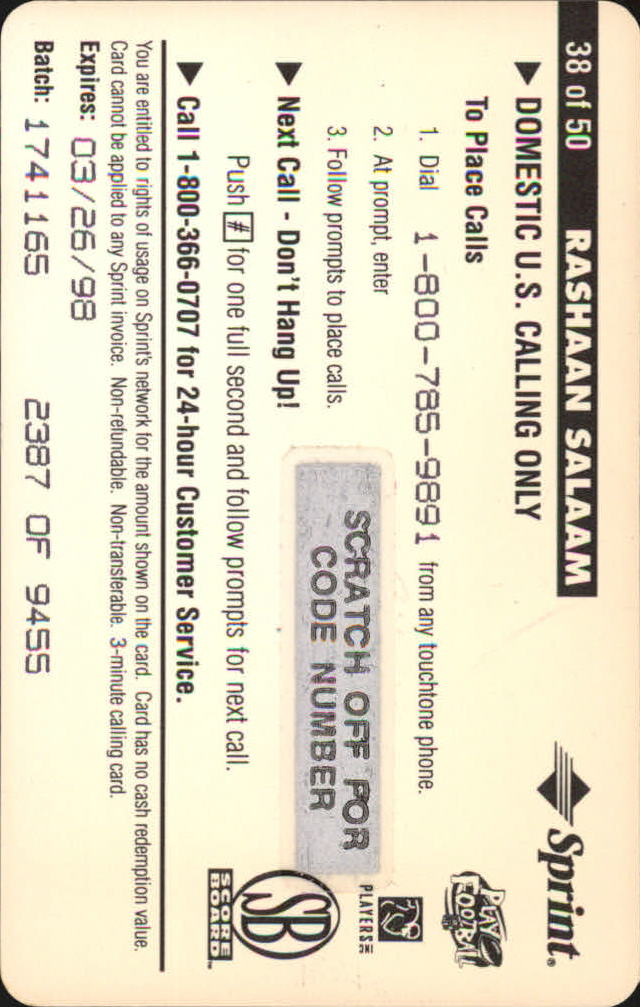 B1648- 1996 Pro Line Intense Handy Karten Fb -du Pick- 15 + Gratis US Schiff - Bild 39 von 48