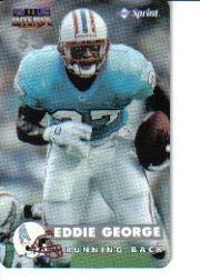1996 Pro Line Intense Phone Cards $3 #42 Eddie George