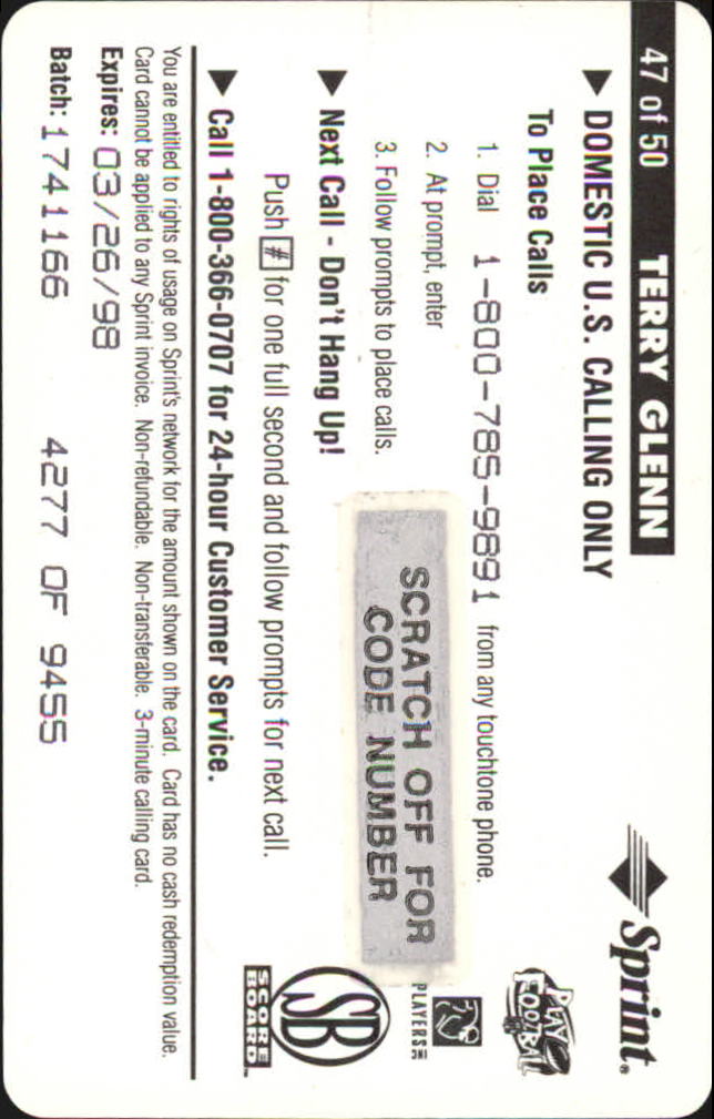 B1648- 1996 Pro Line Intense Handy Karten Fb -du Pick- 15 + Gratis US Schiff - Bild 48 von 48