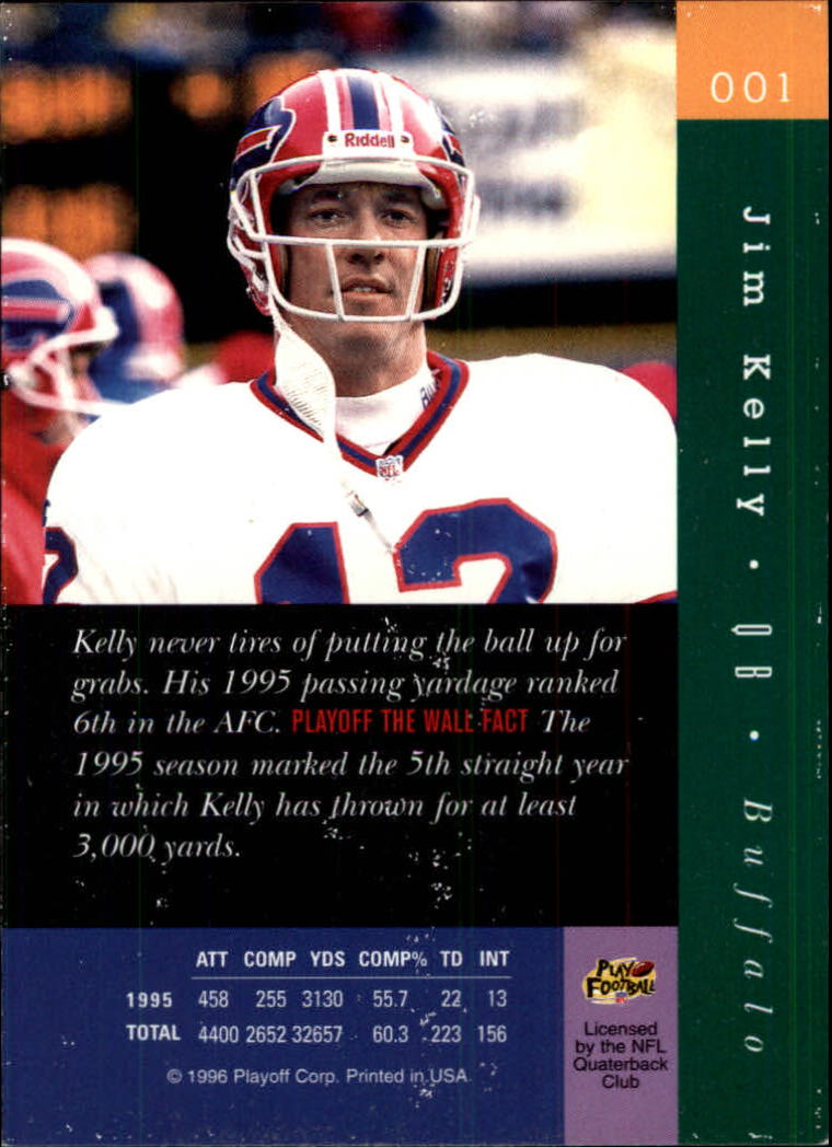 1996 Absolute #1 Jim Kelly back image