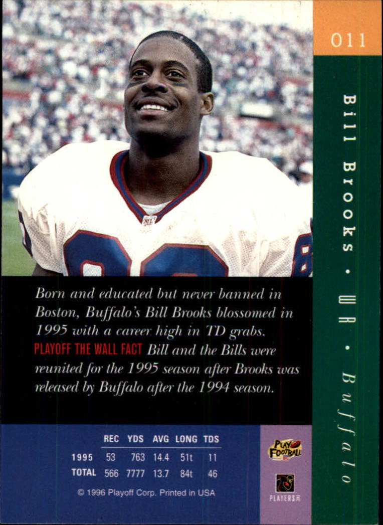 1996 Absolute #11 Bill Brooks back image