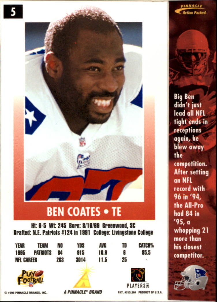 B2166- 1996 Action Packed Football Card #s 1-126 -You Pick- 15+ FREE US SHIP