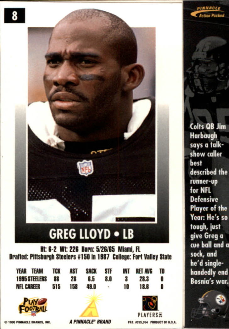 B2166- 1996 Action Packed Football Card #s 1-126 -You Pick- 15+ FREE US SHIP