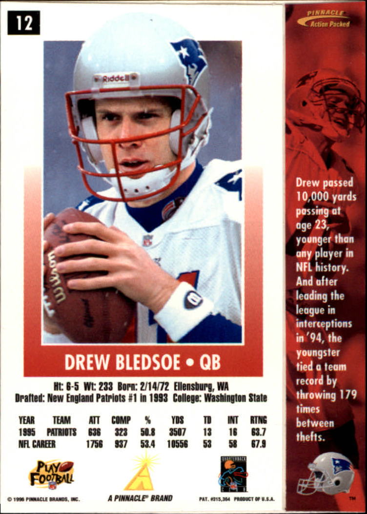 B2166- 1996 Action Packed Football Card #s 1-126 -You Pick- 15+ FREE US SHIP