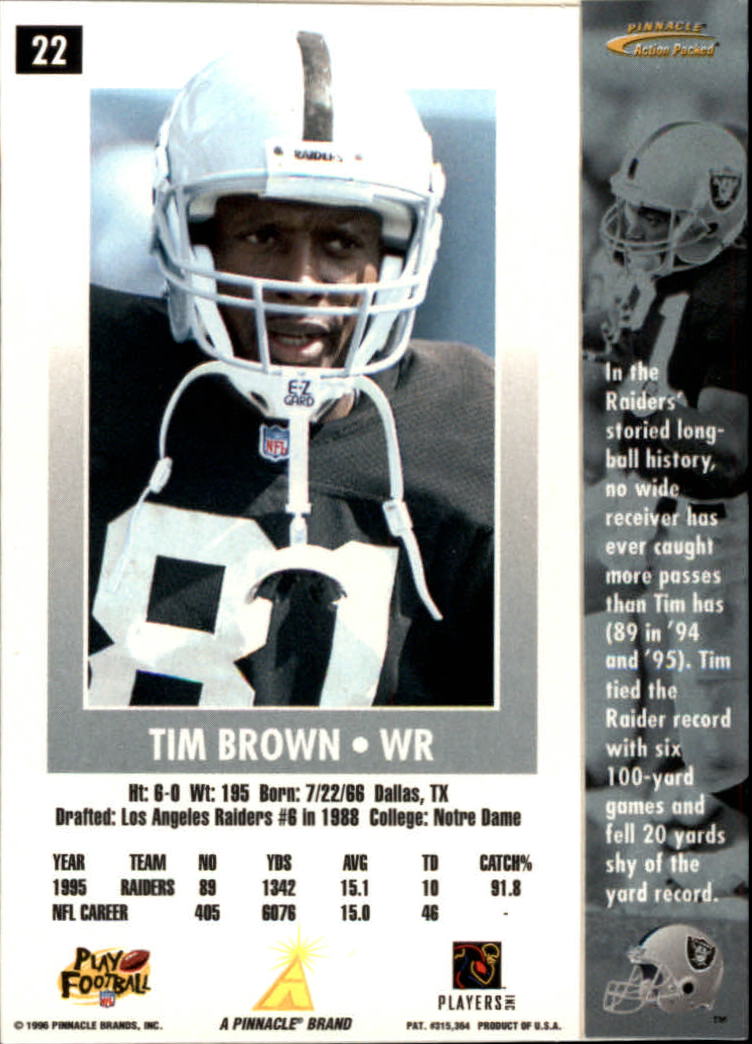 B2166- 1996 Action Packed Football Card #s 1-126 -You Pick- 15+ FREE US SHIP