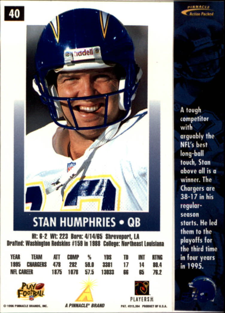 B2166- 1996 Action Packed Football Card #s 1-126 -You Pick- 15+ FREE US SHIP