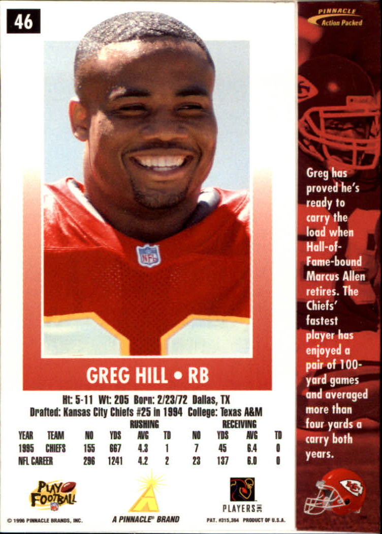 B2166- 1996 Action Packed Football Card #s 1-126 -You Pick- 15+ FREE US SHIP