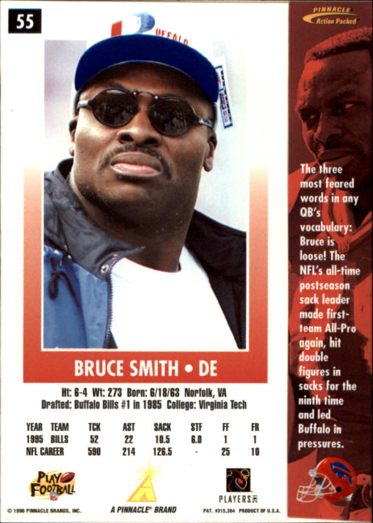 B2166- 1996 Action Packed Football Card #s 1-126 -You Pick- 15+ FREE US SHIP