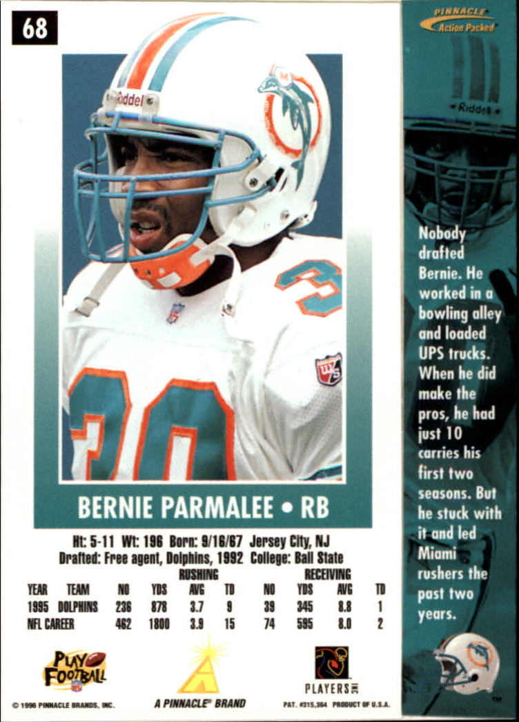 B2166- 1996 Action Packed Football Card #s 1-126 -You Pick- 15+ FREE US SHIP