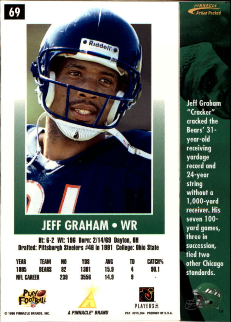 1996 Action Packed #69 Jeff Graham back image
