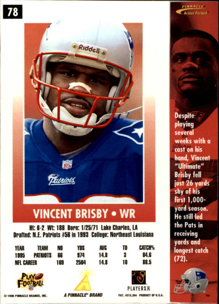 B2166- 1996 Action Packed Football Card #s 1-126 -You Pick- 15+ FREE US SHIP