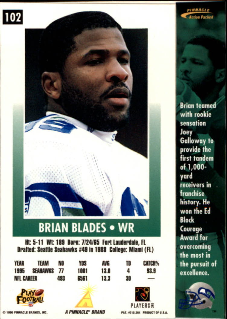 B2166- 1996 Action Packed Football Card #s 1-126 -You Pick- 15+ FREE US SHIP