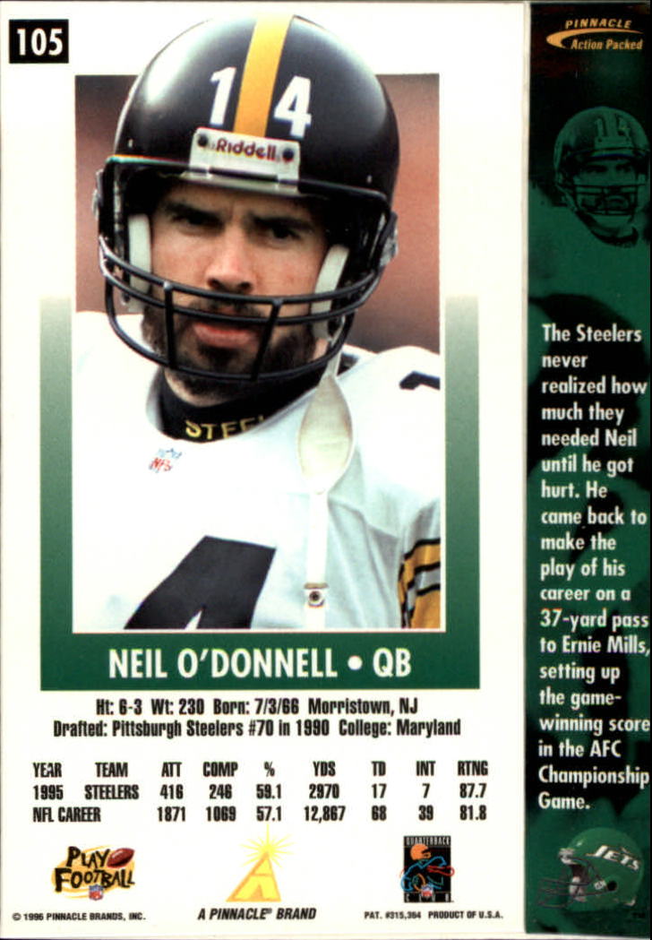 B2166- 1996 Action Packed Football Card #s 1-126 -You Pick- 15+ FREE US SHIP