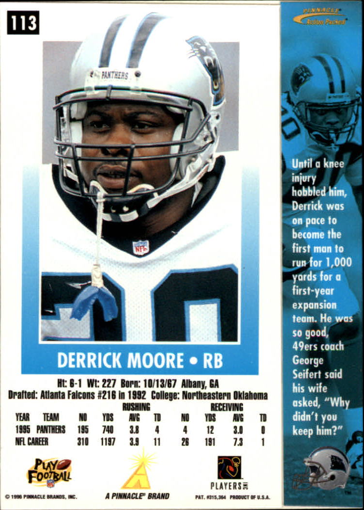 B2166- 1996 Action Packed Football Card #s 1-126 -You Pick- 15+ FREE US SHIP