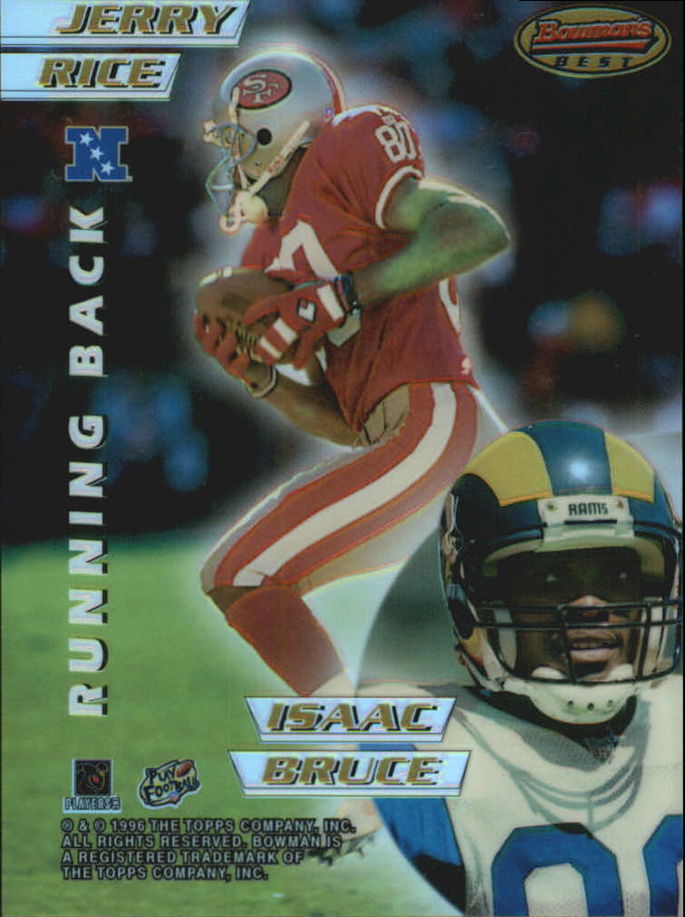 1996 Bowman's Best Mirror Images Refractors #7 Rice/Bruce/T.Brown/Gall.