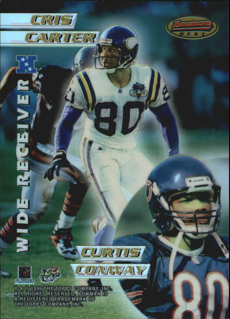 1996 Bowman's Best Mirror Images Refractors #8 C.Carter/Conway/Pick./Keyshawn