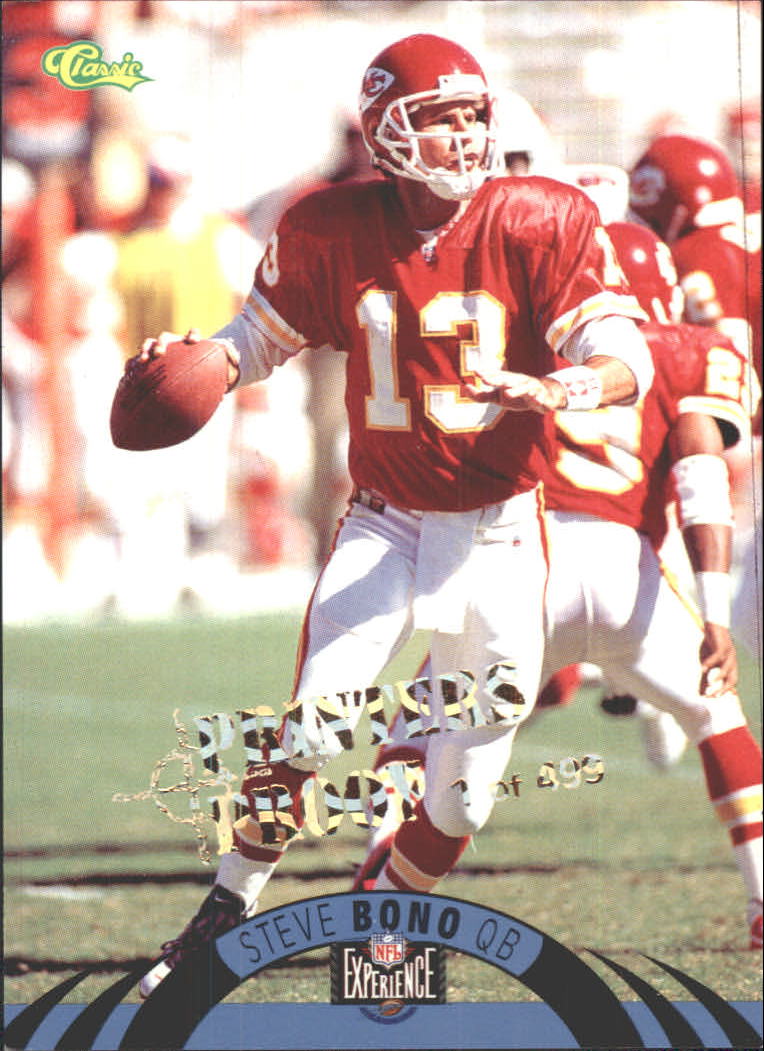 1996 Classic NFL Experience Printer's Proofs #22 Steve Bono
