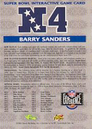 1996 Classic NFL Experience Football "Insert" Cards - Picture 27 of 31