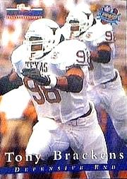 1996 Classic NFL Rookies #72 Tony Brackens AA