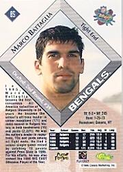 1996 Classic NFL Rookies #85 Marco Battaglia back image