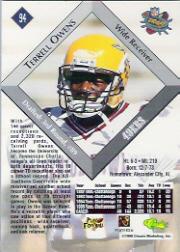 1996 Classic NFL Rookies #94 Terrell Owens back image