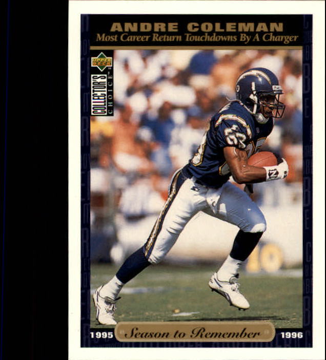 1996 Collector's Choice #73 Andre Coleman SR