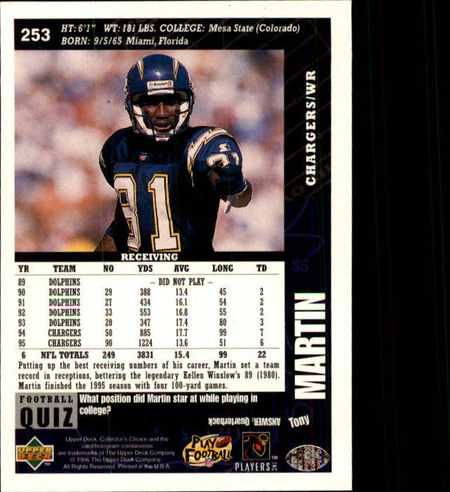 B3740- 1996 Collector's Choice FB 251-375 +Inserts -You Pick- 15+ FREE US SHIP - Picture 7 of 452