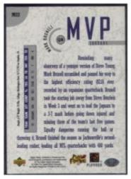 1996 Collector's Choice MVPs #M22 Mark Brunell back image