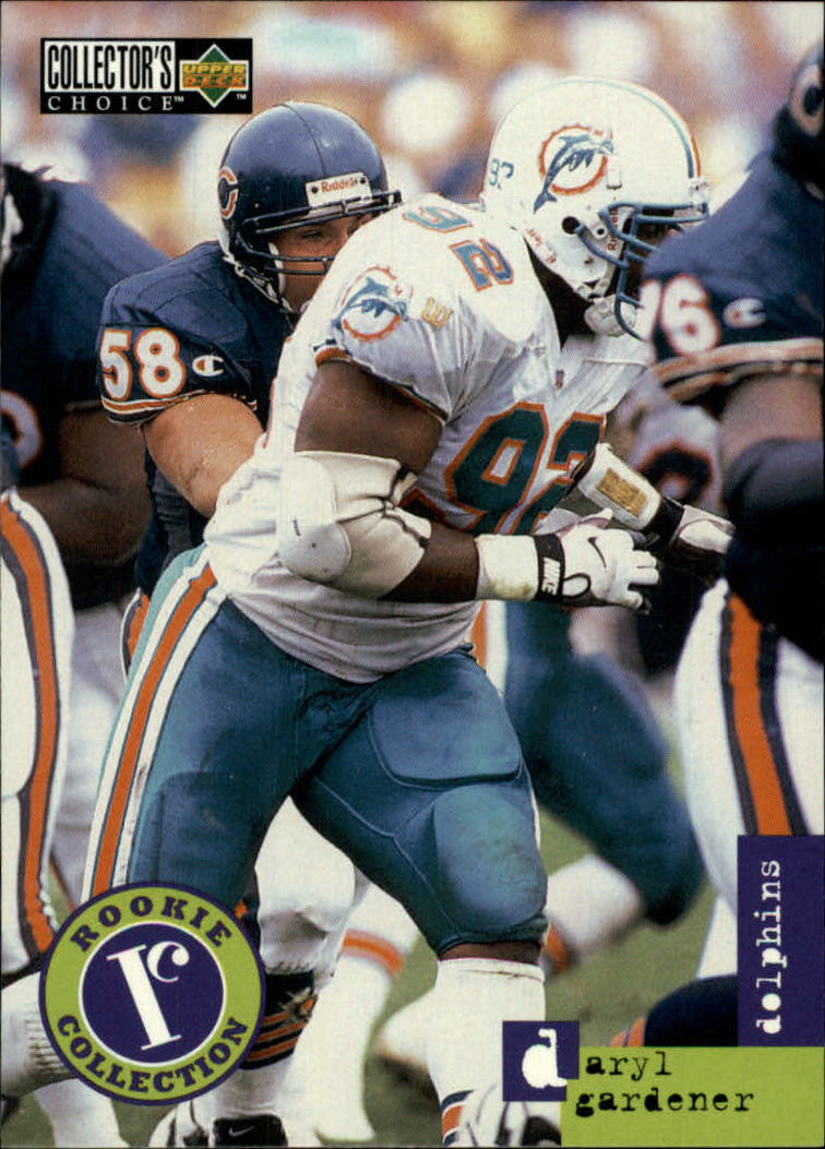 Daryl Gardener Rookie 1996 Collectors Choice #16 Miami Dolphins