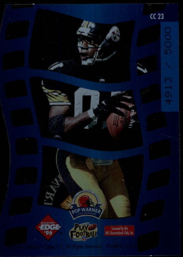 1996 Collector's Edge Advantage Crystal Cuts #CC23 Kordell Stewart back image