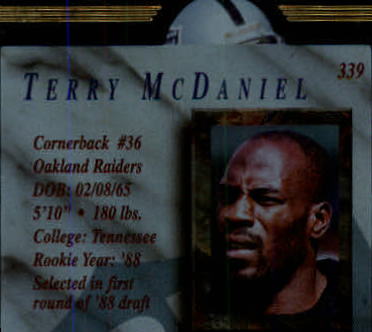 1996 CE President's Reserve #339 Terry McDaniel back image