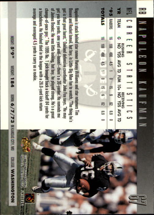 A2157- 1996 Donruss Football Cards 1-240 +Inserts -You Pick- 15+ FREE US SHIP - Picture 131 of 483