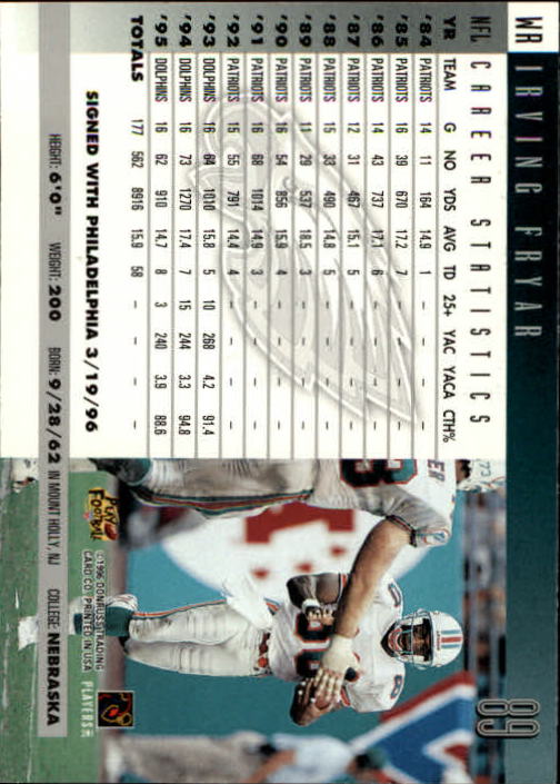 A2157- 1996 Donruss Football Cards 1-240 +Inserts -You Pick- 15+ FREE US SHIP - Picture 171 of 483