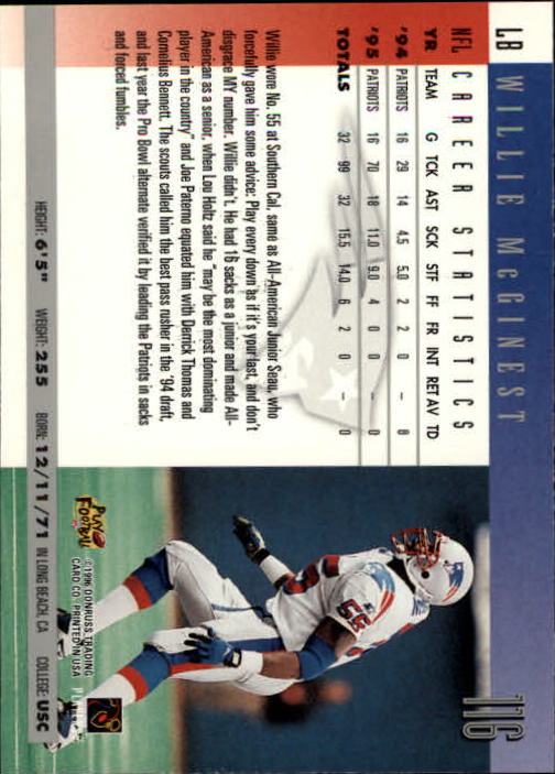 A2157- 1996 Donruss Football Cards 1-240 +Inserts -You Pick- 15+ FREE US SHIP - Picture 221 of 483