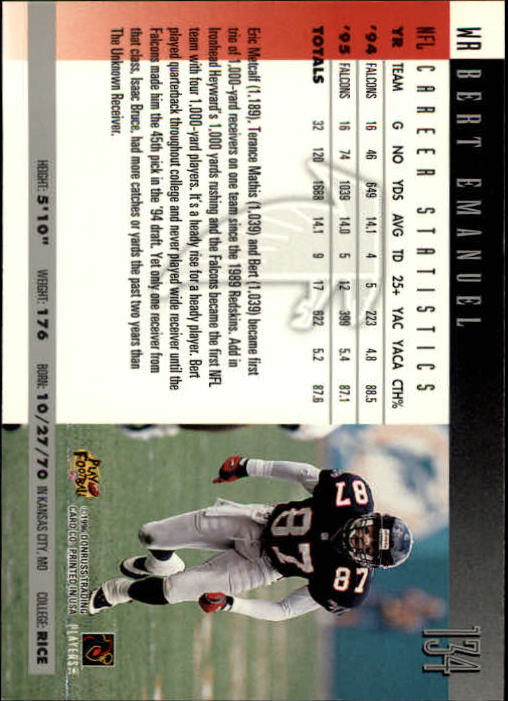 A2157- 1996 Donruss Football Cards 1-240 +Inserts -You Pick- 15+ FREE US SHIP - Picture 257 of 483