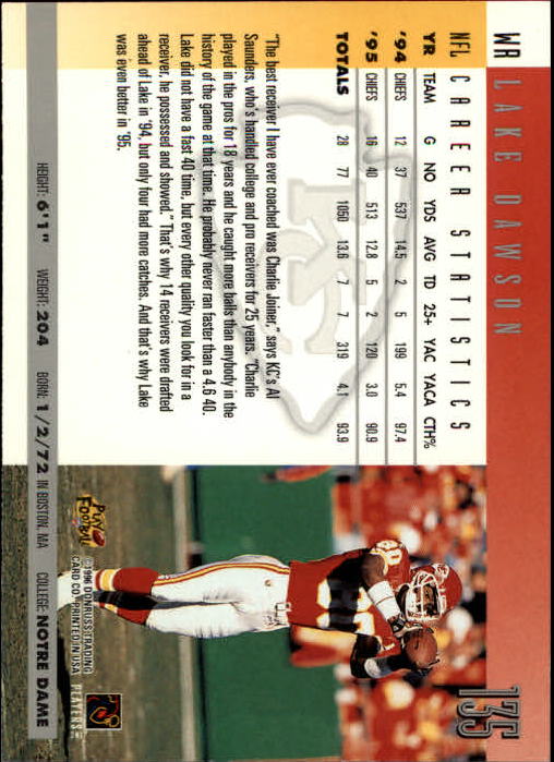A2157- 1996 Donruss Football Cards 1-240 +Inserts -You Pick- 15+ FREE US SHIP - Picture 259 of 483
