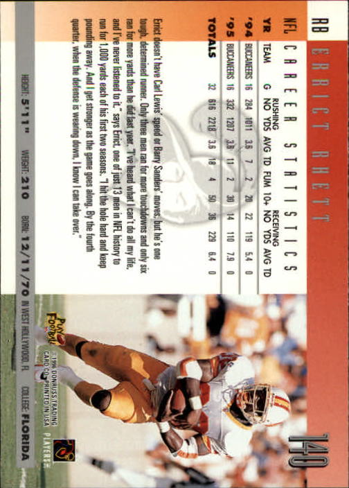 A2157- 1996 Donruss Football Cards 1-240 +Inserts -You Pick- 15+ FREE US SHIP - Picture 269 of 483
