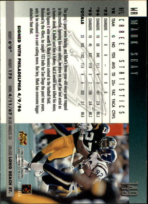 A2157- 1996 Donruss Football Cards 1-240 +Inserts -You Pick- 15+ FREE US SHIP - Picture 287 of 483