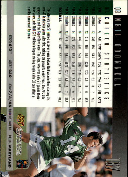A2157- 1996 Donruss Football Cards 1-240 +Inserts -You Pick- 15+ FREE US SHIP - Picture 323 of 483