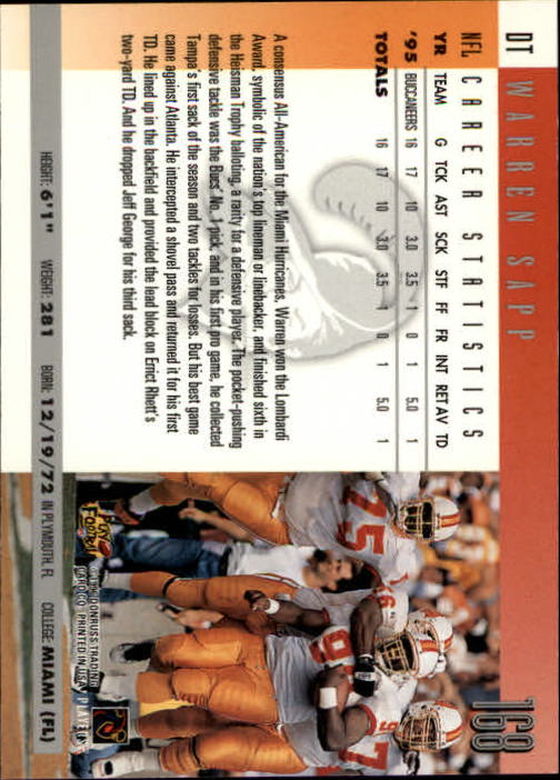 A2157- 1996 Donruss Football Cards 1-240 +Inserts -You Pick- 15+ FREE US SHIP - Picture 325 of 483