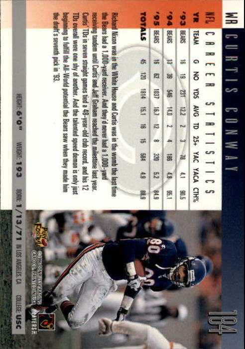 A2157- 1996 Donruss Football Cards 1-240 +Inserts -You Pick- 15+ FREE US SHIP - Picture 357 of 483