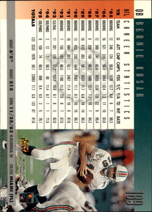 A2157- 1996 Donruss Football Cards 1-240 +Inserts -You Pick- 15+ FREE US SHIP - Picture 367 of 483