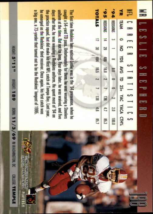 A2157- 1996 Donruss Football Cards 1-240 +Inserts -You Pick- 15+ FREE US SHIP - Picture 385 of 483