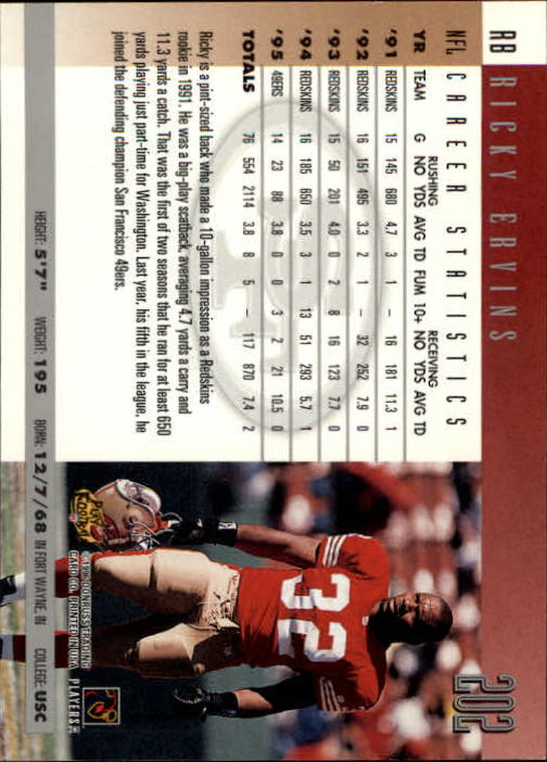 A2157- 1996 Donruss Football Cards 1-240 +Inserts -You Pick- 15+ FREE US SHIP - Picture 393 of 483