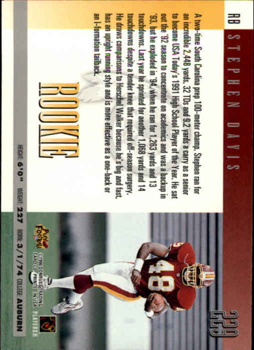 A2157- 1996 Donruss Football Cards 1-240 +Inserts -You Pick- 15+ FREE US SHIP - Picture 445 of 483