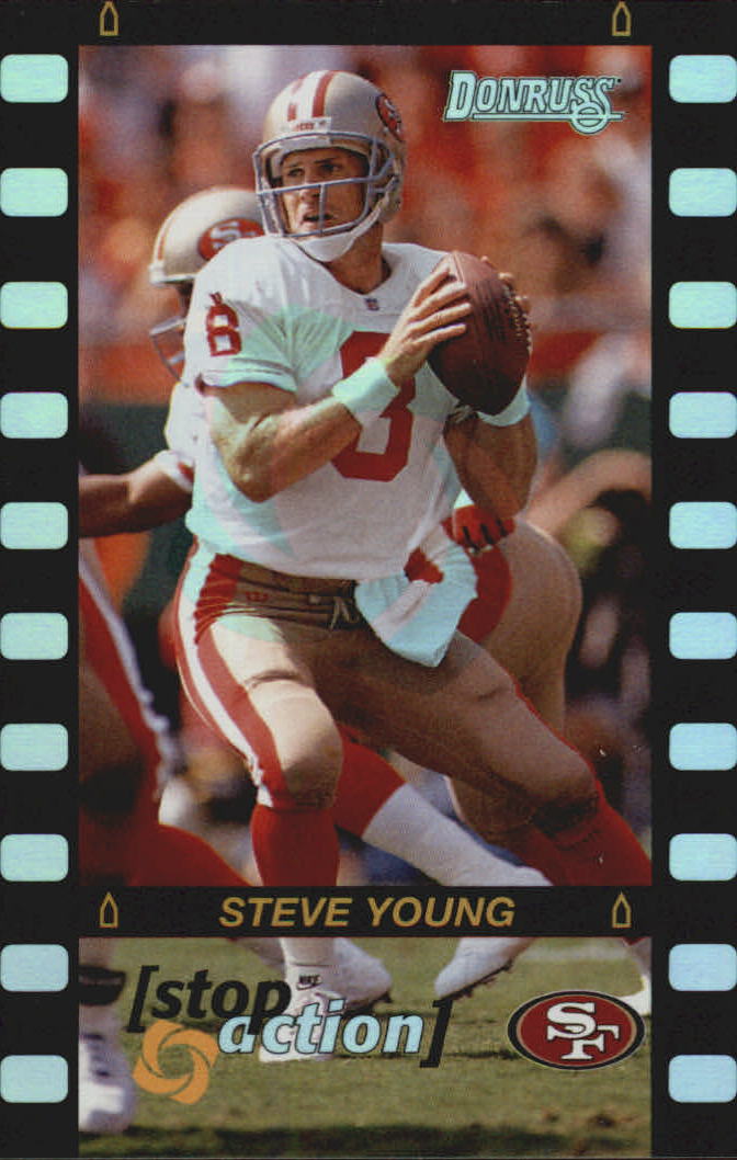 1996 Donruss Stop Action #4 Steve Young