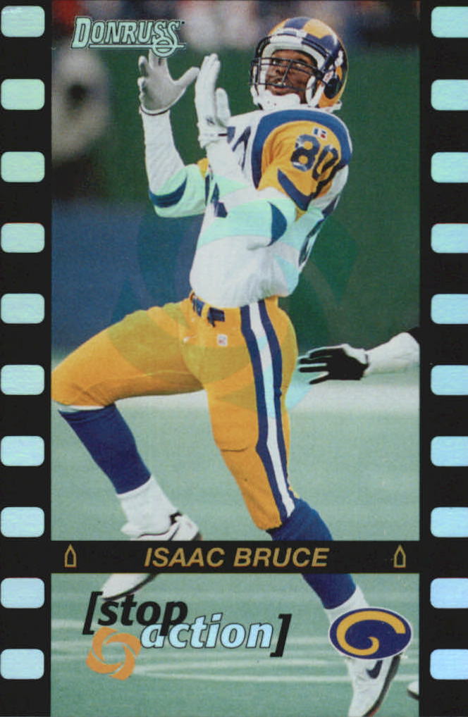 1996 Donruss Stop Action #9 Isaac Bruce