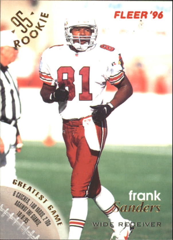1996 Fleer #3 Frank Sanders
