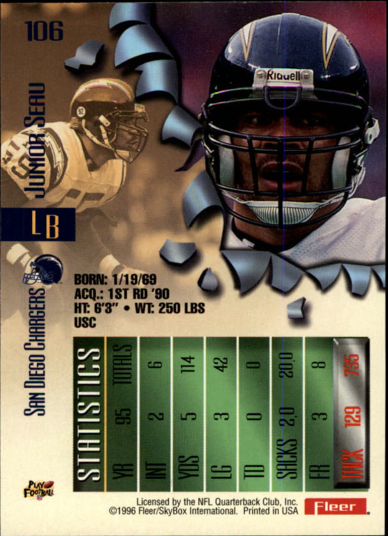 Buy Junior Seau Cards Online  Junior Seau Football Price Guide - Beckett